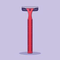 Disposable Razor Vector Icon Illustration. Shaving Tools Vector. Flat Cartoon Style Suitable for Web Landing Page, Banner, Flyer, Sticker, Wallpaper, Background