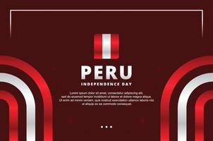 fondo de diseño del día de la independencia de perú para el momento internacional vector