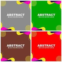 Abstract colorful geometric background texture illustration with circles. Cool for banner, social media template, poster and flyer template vector