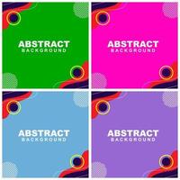 Illustration set vector of abstract background color with pink and yellow and orange element. Good to use for banner, social media template, poster and flyer template, etc