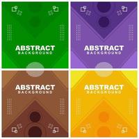 Abstract colorful geometric background texture illustration with circles. Cool for banner, social media template, poster and flyer template vector