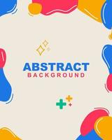 Abstract colorful geometric background texture illustration with circles. Cool for banner, social media template, poster and flyer template vector