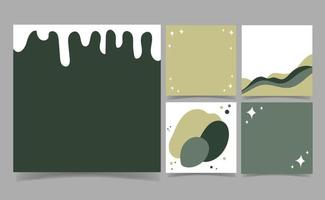 green memo notes Template for Greeting Scrap booking Card Design. abstract background. wallpaper wrapping paper. vector