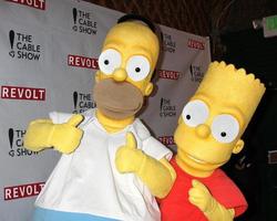 LOS ANGELES, APR 30 -  Homer Simpson, Bart Simpson at the NCTA   s Chairman   s Gala Celebration of Cable with REVOLT at The Belasco Theater on April 30, 2014 in Los Angeles, CA photo