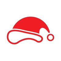 Realistic santa hat vector - a shaped covering for the head worn for warmth, as a fashion item, or as part of a uniform.