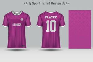 plantilla de maqueta de patrón geométrico de jersey de fútbol abstracto diseño de camiseta deportiva vector