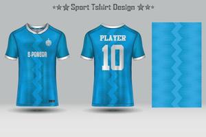 plantilla de maqueta de patrón geométrico de jersey de fútbol abstracto diseño de camiseta deportiva vector