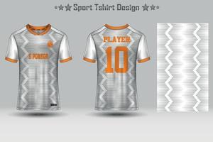 Abstract Football Jersey Geometric Pattern Mockup Template Sport T-shirt Design vector