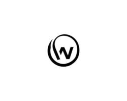 Creative Modern W Logo Vector Template Element.
