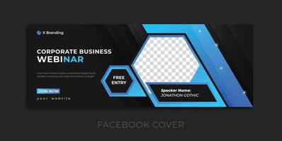 banner de facebook de marketing digital vector