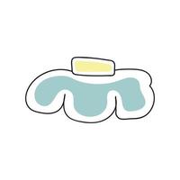 ice pack in doodle style vector