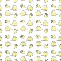 pattern honey and lemon vector