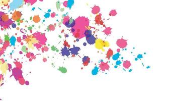 Colorful ink abstract background vector