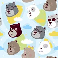 fondo transparente de oso de peluche vector