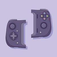 ilustración de icono de vector de gamepad de teléfono inteligente. vector de equipo de juego. estilo de caricatura plano adecuado para la página de inicio web, pancarta, volante, pegatina, papel tapiz, fondo