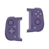 Smartphone Gamepad Flat Illustration. Clean Icon Design Element on Isolated White Background vector