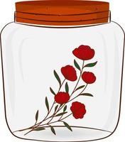 Rosses in bottle vector