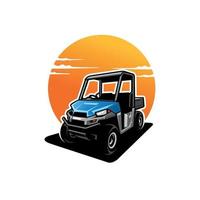 UTV - ATV buggy vehicle illustration vector