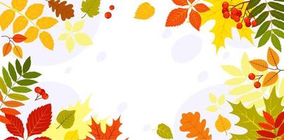 Hello autumn concept vector