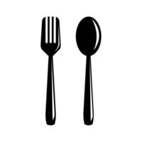 vector eps 10 spoon and fork