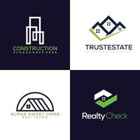 real estate logo template vector