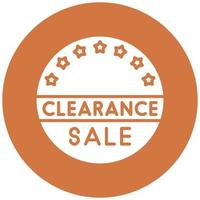 Clearance Sale Icon Style vector