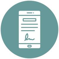 Digital Contract Icon Style vector