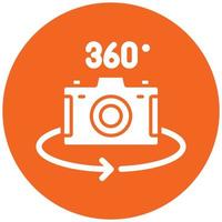 360 Camera Icon Style vector