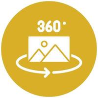 360 Image Icon Style vector