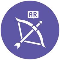 Ar Archery Icon Style vector