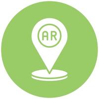 Ar Navigation Icon Style vector