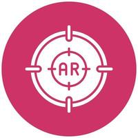 Ar Shooting Icon Style vector