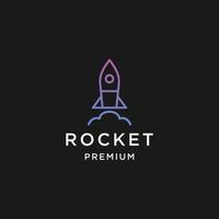 rocket logo icon vector template