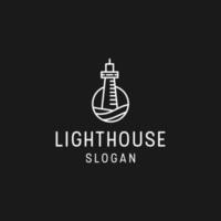 Light house logo icon design template vector illustration