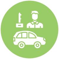 Car Salesman Icon Style vector