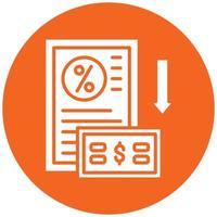 Down Payment Icon Style vector