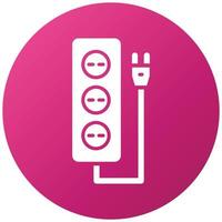 Extension Cord Icon Style vector