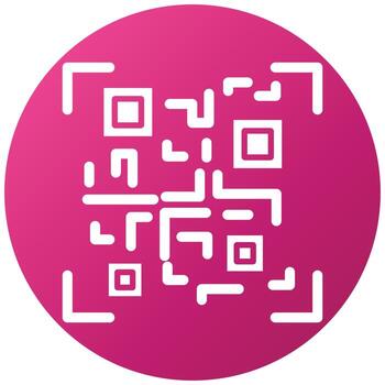 QR Code Icon Style vector