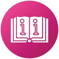 Book Information Icon Style vector