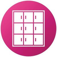 Library Locker Icon Style vector