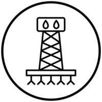 Fracking Icon Style vector