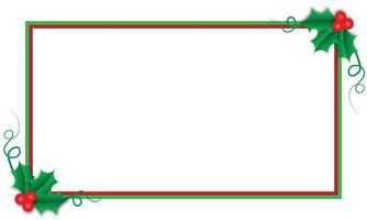 Christmas party invitation with holy border. Celebrate the season. vector