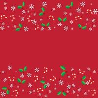 vector illustration of a christmas background with holly