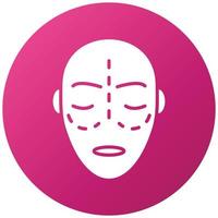Cosmetic Surgery Icon Style vector