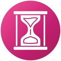 Sand Clock Icon Style vector