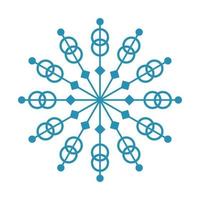 Mandala Round Circle Lace Symbol Icon. Abstract Oriental Mandala Template. Yoga Style Arabesque Pattern Elegant Element Icon vector