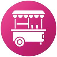 Popcorn Stall Icon Style vector