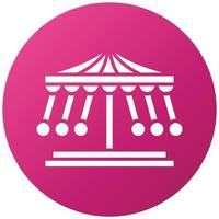 Merry Go Round Icon Style vector
