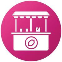 Lemonade Stall Icon Style vector