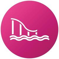 Water Slide Icon Style vector